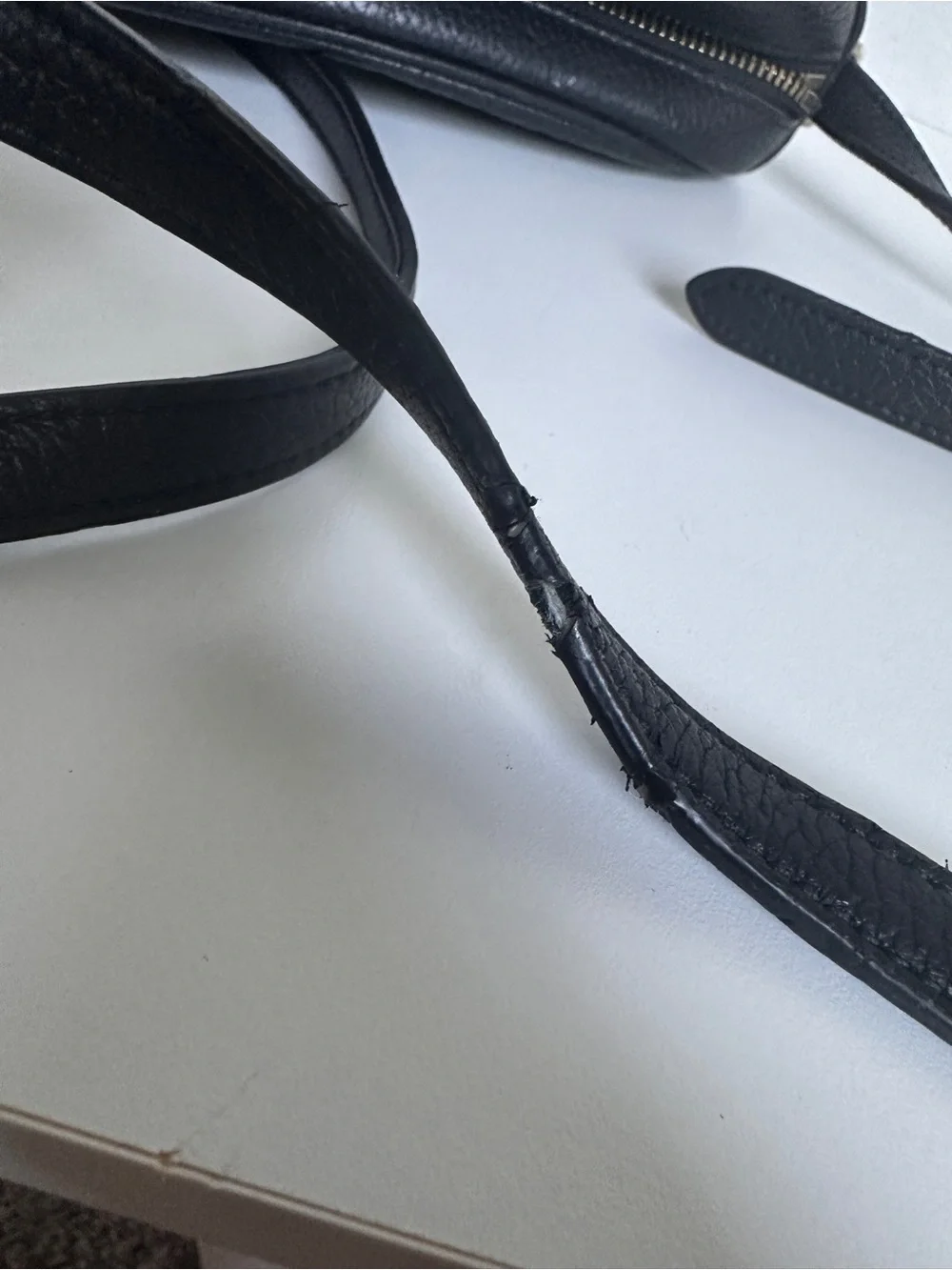 kate spade Black Pebbled Leather Tassel Crossbody Bag